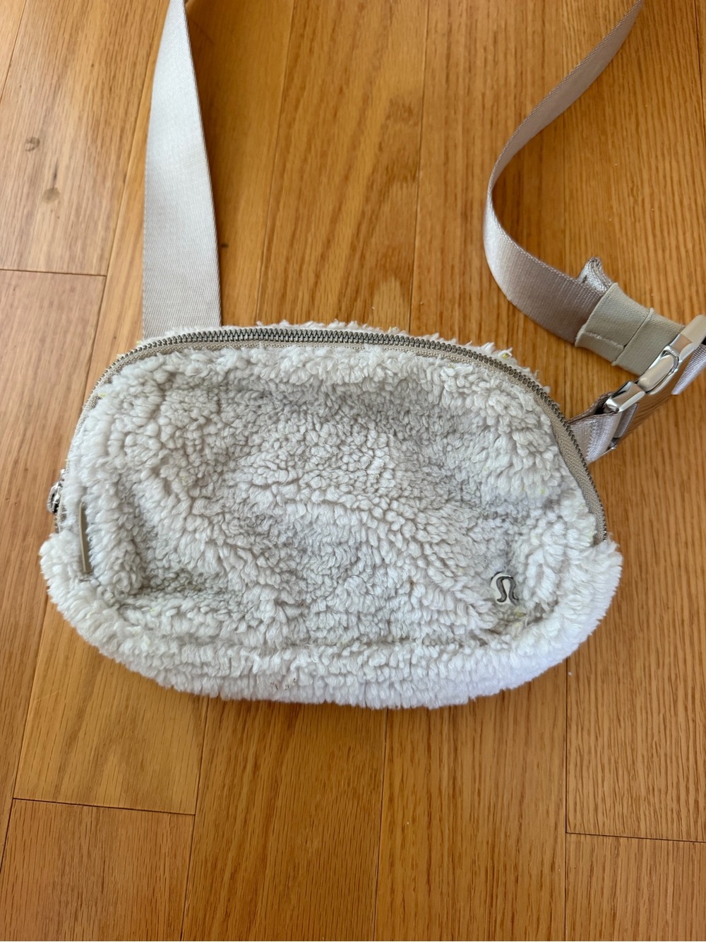 lululemon athletica Cream Sherpa Crossbody Pouch